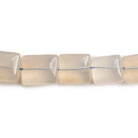 11x10mm Champagne Chalcedony plain squares 14 inch 30 beads - The Bead Traders