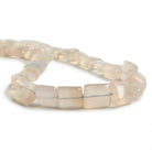 11x10mm Champagne Chalcedony plain squares 14 inch 30 beads - The Bead Traders