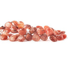 11x10mm Sunstone Faceted Heart Beads 8 inch 44 pieces - The Bead Traders