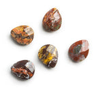 11x13mm Jasper Top Drilled Pear Briolette - Lot of 5 - The Bead Traders