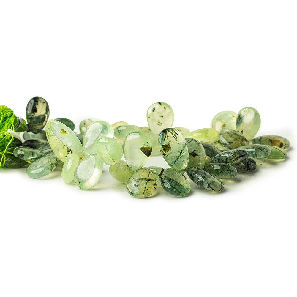 11x16mm Dendritic Prehnite Beads Plain Pears, 8" length, 50 pcs - The Bead Traders