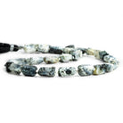 11x7mm Dendritic Opal Faceted Nugget Beads 14 inch 37 pieces - The Bead Traders