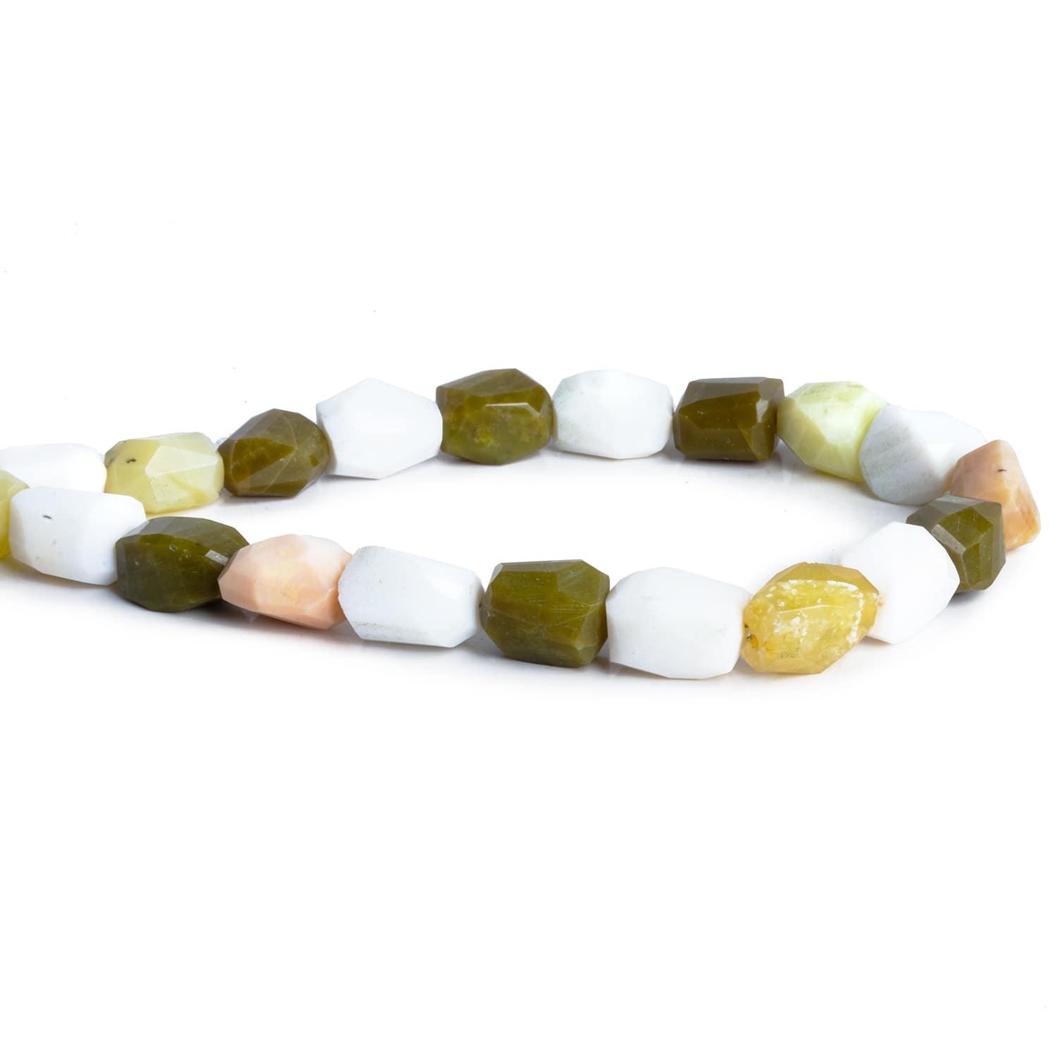 11x7mm Tanzanian Opal Faceted Nuggets 8.5 inch 20 beads - The Bead Traders