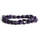 11x8mm Amethyst Plain Ovals 16 inch 35 beads - The Bead Traders
