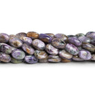 11x8mm Charoite Plain Ovals 15 inch 31 beads - The Bead Traders