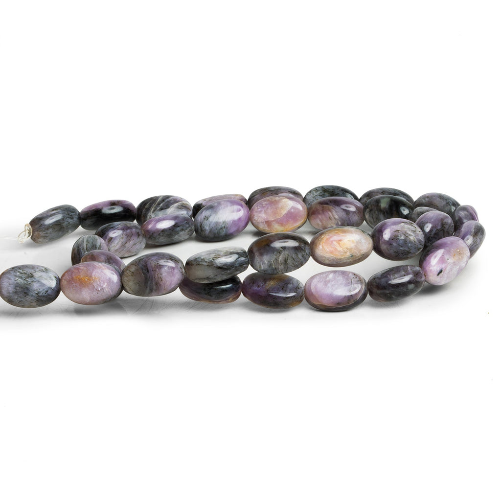 11x8mm Charoite Plain Ovals 15 inch 31 beads - The Bead Traders