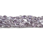 11x8mm Pink Amethyst Plain Pears 14 inch 29 beads - The Bead Traders