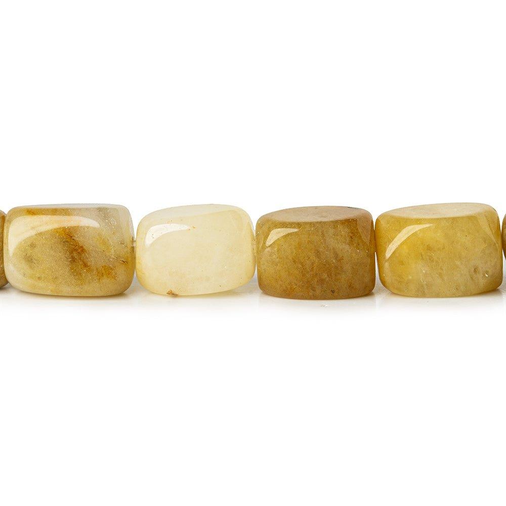 11x9-12x8mm Yellow Serpentine plain rectangular beads 15.5 inches 32 pieces - The Bead Traders