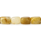 11x9-12x8mm Yellow Serpentine plain rectangular beads 15.5 inches 32 pieces - The Bead Traders