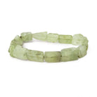 11x9-15x10mm Prehnite Beads Tumbled Hammer Faceted Rectangular 8 inch 16 pcs - The Bead Traders