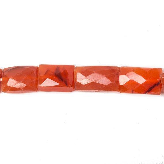 11x9-16x10mm Carnelian faceted Rectangle 14.75 inch 25 Beads - The Bead Traders