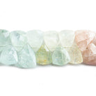 11x9.5mm-13x11.5mm Multi Beryl Top Drilled Trillions 7.5 inch 41 beads - The Bead Traders
