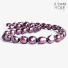 11x9.5mm-14x12mm Blush Purple Large Hole Baroque Pearls 16 inch 35 pieces - The Bead Traders