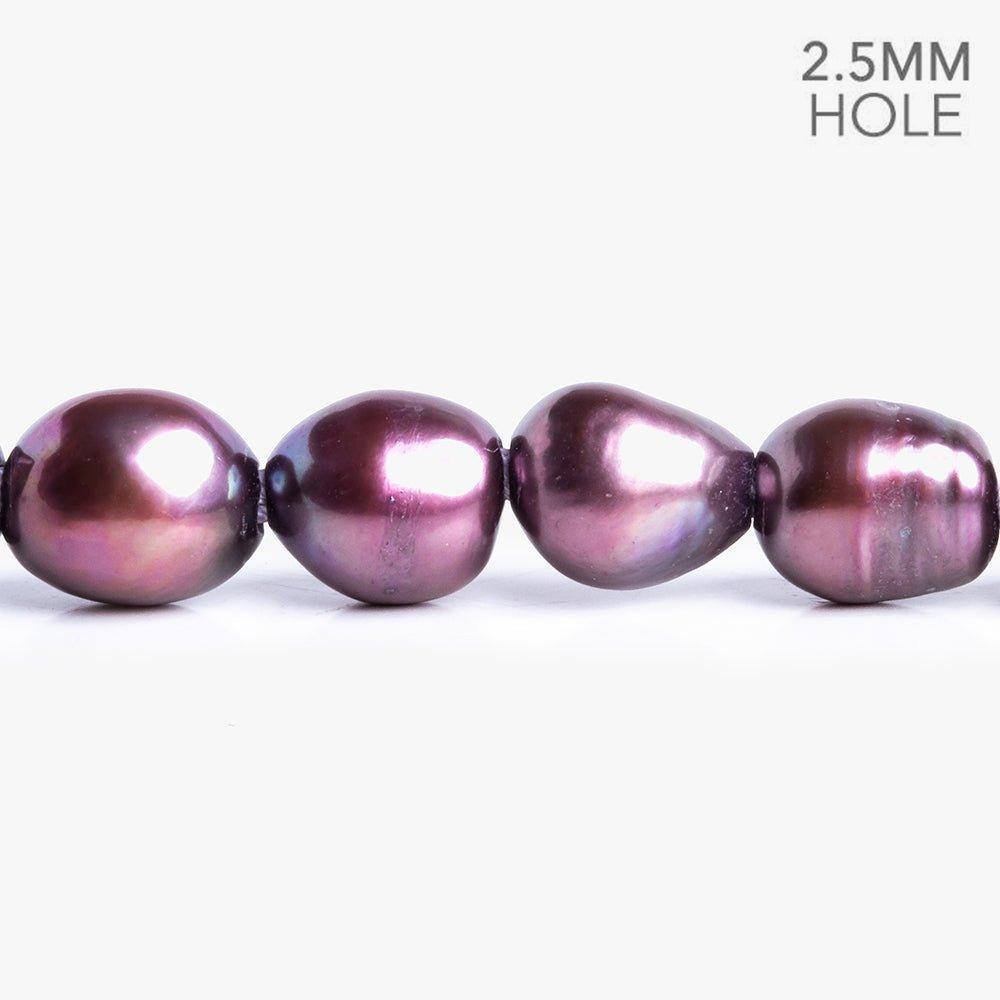 11x9.5mm-14x12mm Blush Purple Large Hole Baroque Pearls 16 inch 35 pieces - The Bead Traders