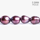 11x9.5mm-14x12mm Blush Purple Large Hole Baroque Pearls 16 inch 35 pieces - The Bead Traders