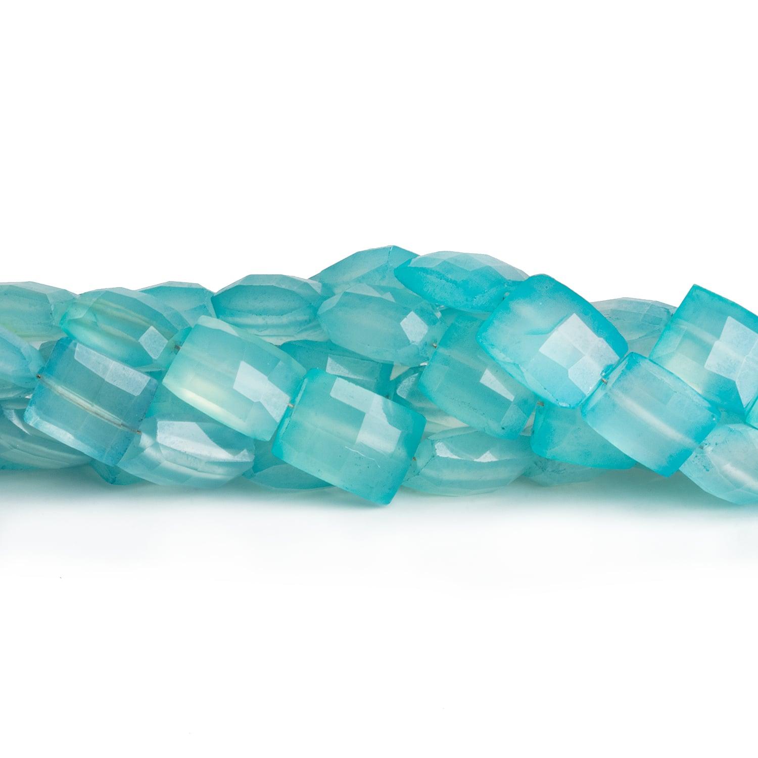 11x9mm Blue Chalcedony Faceted Rectangles inch 19 beads – The