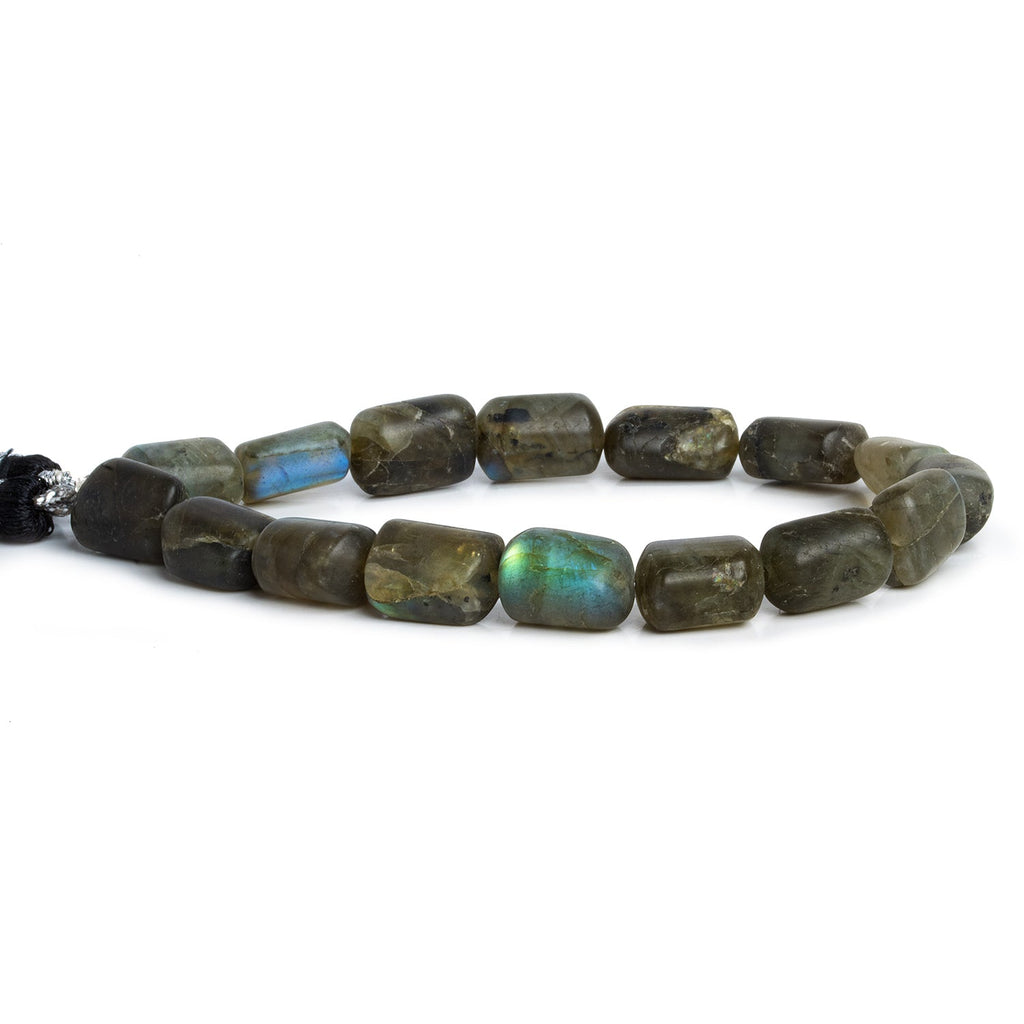 11x9mm Matte Labradorite Nuggets 7.5 inch 15 beads - The Bead Traders