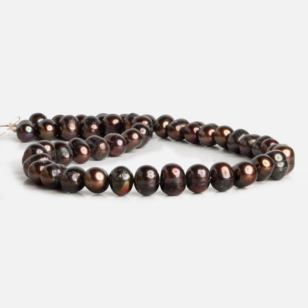 11x9mm Peacock Brown Baroque Pearls 15 inch 45 pieces - The Bead Traders