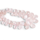 11x9mm Rose Quartz faceted Pears 8 inch 49 beads AA - The Bead Traders
