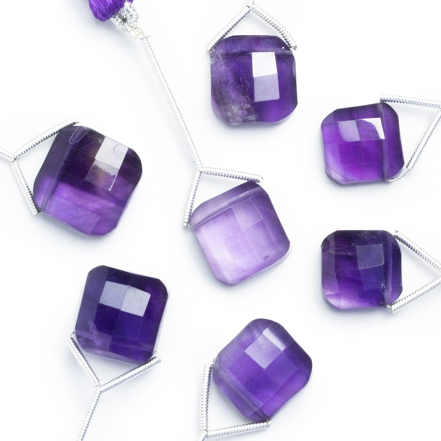 12-14mm Amethyst Pillow Focal Bead 1 Piece - The Bead Traders