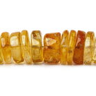 12-14mm Citrine HydroQuartz Plain Heishi & Rondelles 7.5 inch 39 beads - The Bead Traders