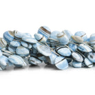 12-15mm Denim Opal Faceted Hearts 8 inch 11 beads - The Bead Traders