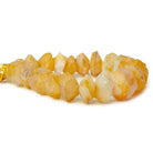12-17mm Golden Yellow Agate Hammer Faceted Disc Beads 8 inch 23 pieces - The Bead Traders