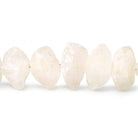 12-18mm Rose Quartz Hammer Faceted Disc Beads 8 inch 23 pieces - The Bead Traders