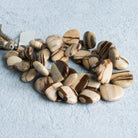 12-19mm Desert Khaki Jasper Heart Beads 7.5 inch 37 beads - The Bead Traders