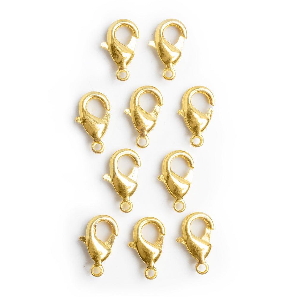 Small Gold Lobster Clasp (7x12mm, 10 Pieces) — The Bead Chest