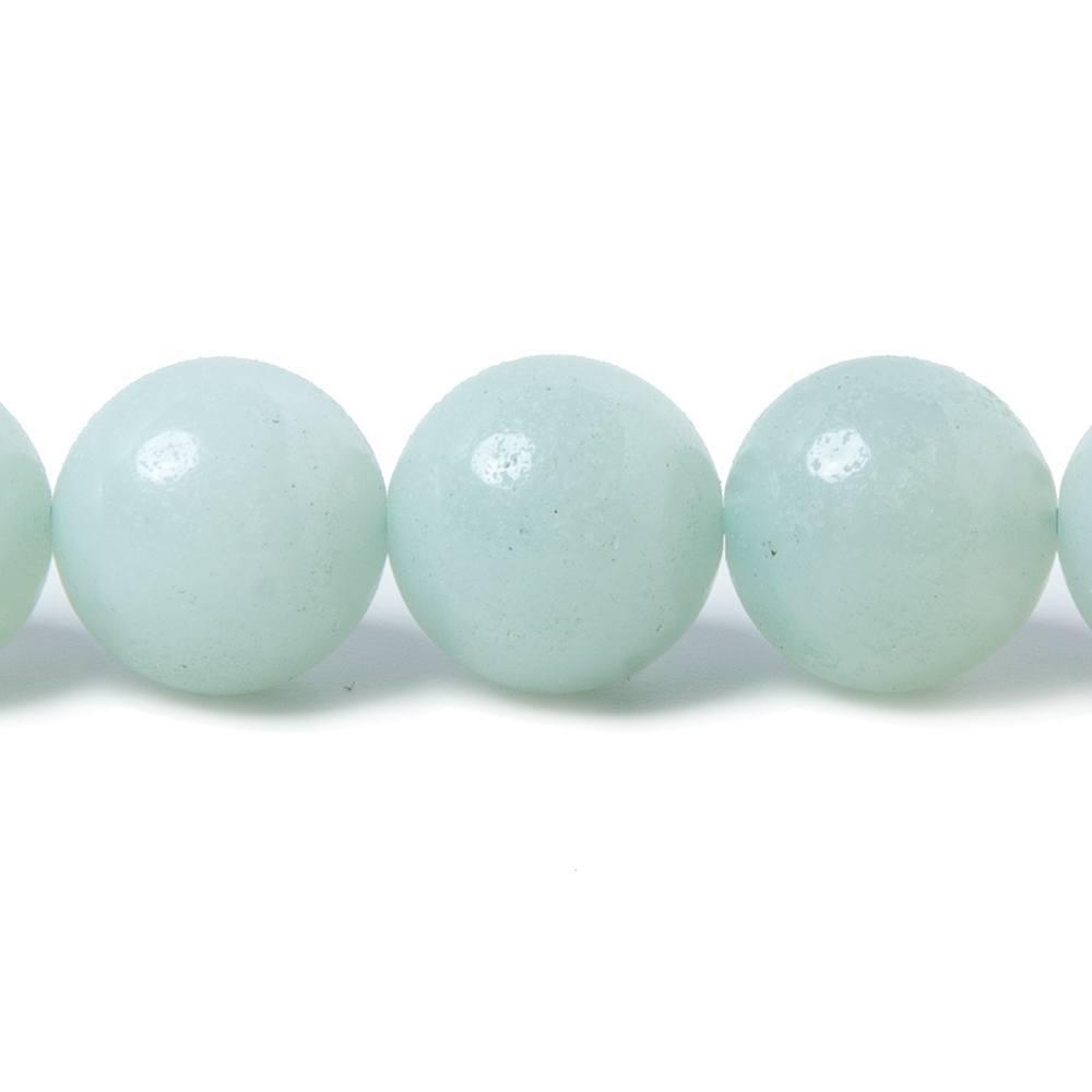 12mm Amazonite plain round Beads 15.5 inch 33 pieces - The Bead Traders