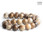 12mm American Petrified Wood Jasper Beads 16 inch 32 pieces - The Bead Traders