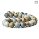 12mm American Picture Jasper plain rounds Large 1mm Hole 15 inch 31 beads - The Bead Traders