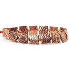 12mm Antiqued Copper Medium Cobblestone Embossed Square Beads, 8 inch, 15 beads - The Bead Traders