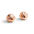 12mm Black Gold Plated Copper Round Beads 2 Pieces - The Bead Traders