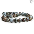12mm Botswana Agate Plain Round Beads 15 inch 30 pieces - The Bead Traders