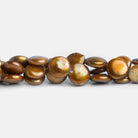 12mm Brassy Copper Coin Pearls 15 inch 36 pieces - The Bead Traders