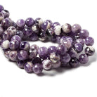 12mm Cape Amethyst faceted rounds 14 inch 32 beads - The Bead Traders