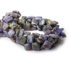 12mm Charoite plain pillow beads 15.5 inch 28 pieces - The Bead Traders