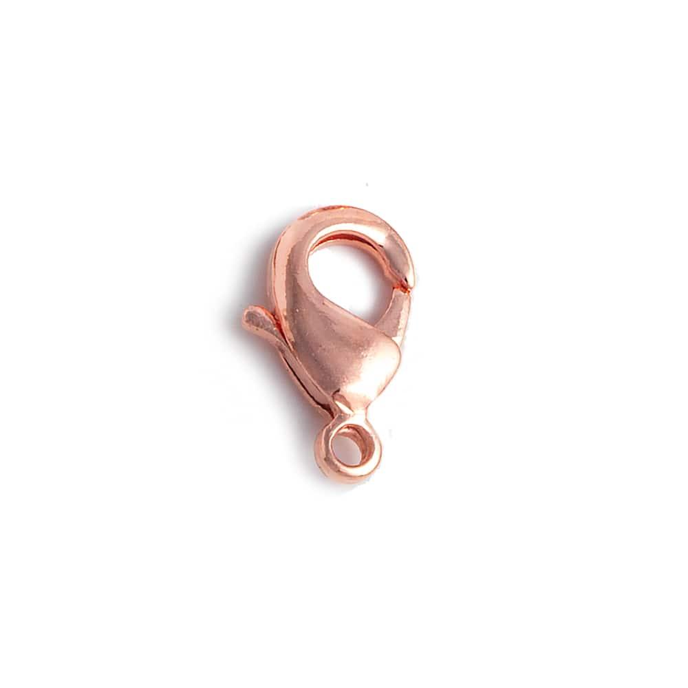 12mm Copper plated Lobster Clasp 10 pieces - The Bead Traders