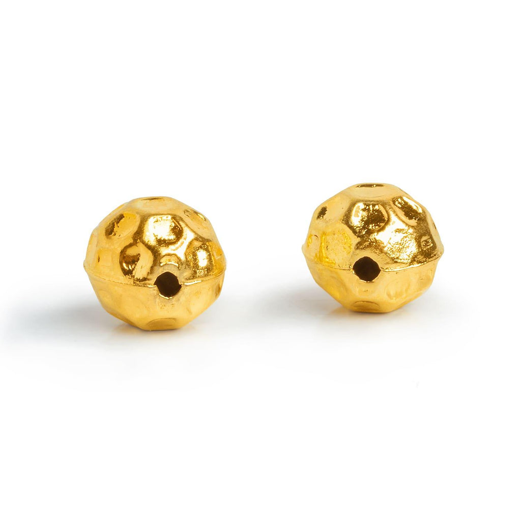 12mm Gold Plated Copper Round Beads 2 Pieces - The Bead Traders