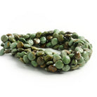 12mm Green African Opal plain coin beads 15 inch 33 pieces - The Bead Traders