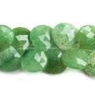 12mm Green Aventurine Faceted Heart Beads 5.5 inch 24 pieces - The Bead Traders