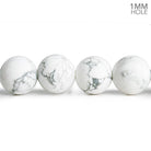 12mm Matte Howlite Plain Round Beads 15 inch 31 pieces - The Bead Traders