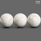 12mm Matte Magnesite Plain Round Beads 15 inch 30 pieces - The Bead Traders