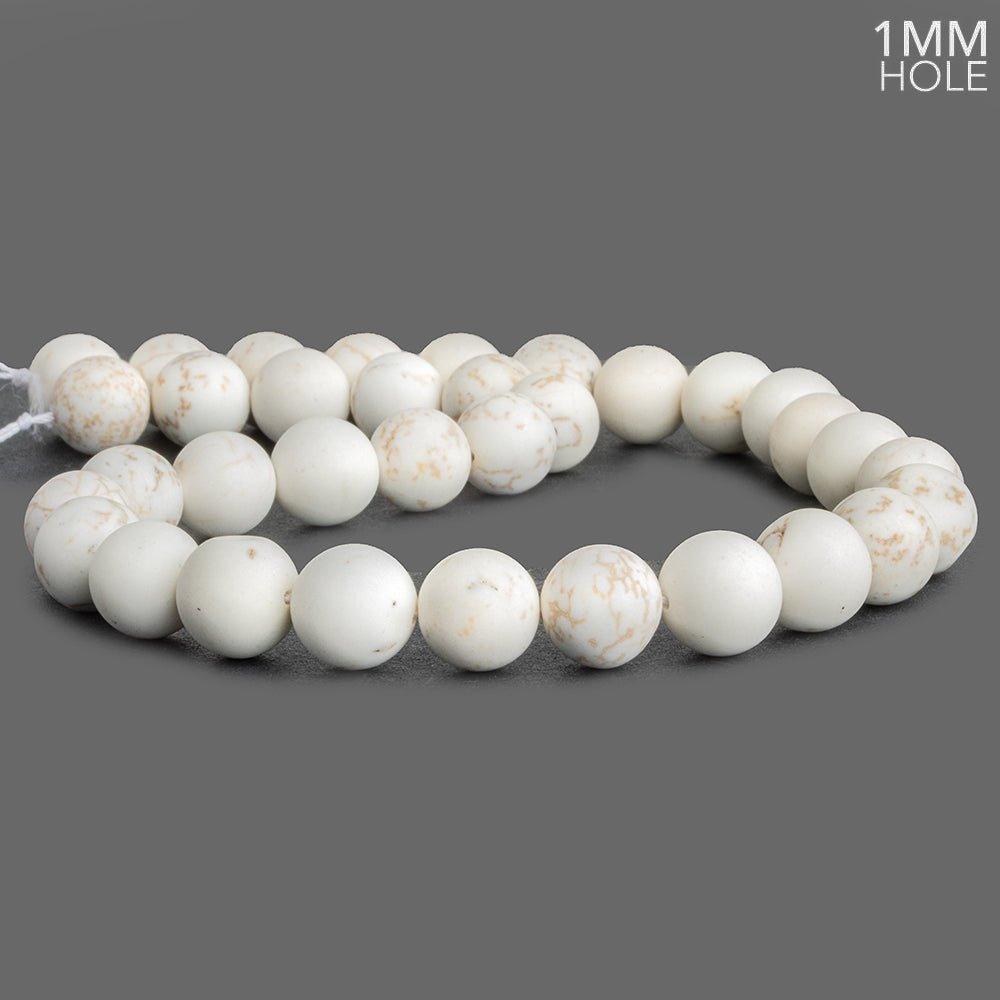 12mm Matte Magnesite Plain Round Beads 15 inch 30 pieces - The Bead Traders