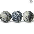 12mm Matte Picasso Jasper plain rounds Large 1mm Hole 15 inch 31 beads - The Bead Traders