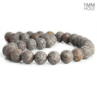 12mm Matte Red Snowflake Jasper Plain Round Beads 15 inch 32 pieces - The Bead Traders