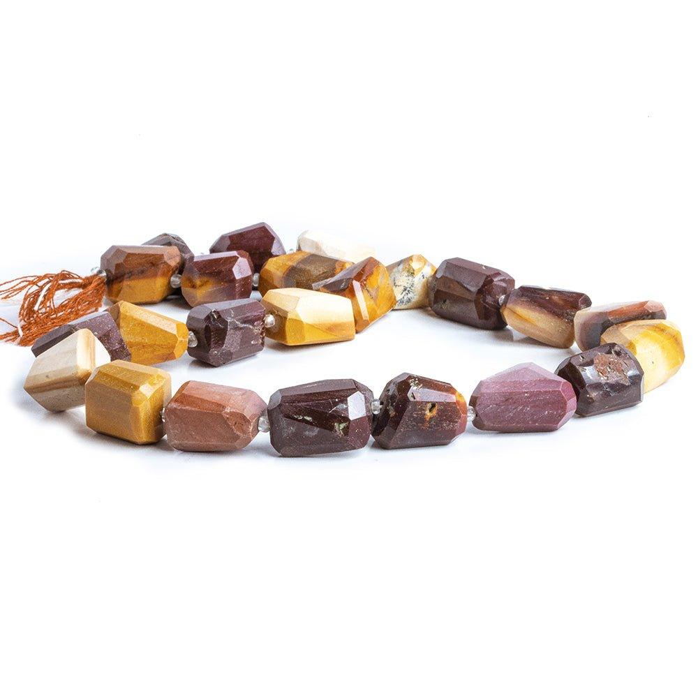 12mm Moukaite Jasper Faceted Nugget Beads, 14 inch - The Bead Traders