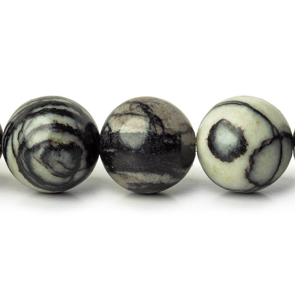 12mm Picasso Jasper plain rounds Large 1mm Hole 15 inch 31 beads - The Bead Traders